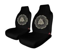 Norse Mythology Viking Ancient Celtic Knot Symbol Car Seat Covers, Seats Protection for Women and Girls, Suitable for Most Vehicles, Cars, Trucks, SUVs, Vans., 2PCS, style