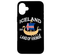 Norse Mythology Viking Ship Island Land of the Vikings Case for iPhone 16 Plus