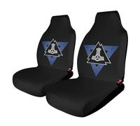 Norse Mythology Viking Thors Hammer Scandinavian Car Seat Covers, Seats Protection for Women and Girls, Suitable for Most Vehicles, Cars, Trucks, SUVs, Vans., 2PCS, style