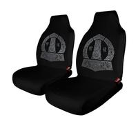 Norse Mythology Viking Thors Hammer Scandinavian Car Seat Covers, Seats Protection for Women and Girls, Suitable for Most Vehicles, Cars, Trucks, SUVs, Vans.
