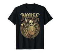 Norse Mythology Viking Warrior Weapons Vintage Runes Value Graphic T-Shirt
