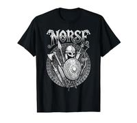 Norse Mythology Viking Warrior Weapons Vintage Runes Value Graphic T-Shirt