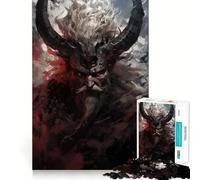 Norse Nordic Mythology 1000 Pieces Jigsaw Puzzles for Adults Smart Toy Home Activity Accurate Cut Wall Art Decor (38x26cm)