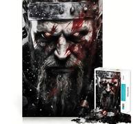 Norse Nordic Mythology Jigsaw Puzzle for Adults 1000 Pieces Boost Recall Leisure Fun Accurate Edge Lovely Present (38x26cm)