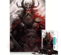 Norse Nordic Mythology Jigsaw Puzzles for Adults 1000 Piece Mind Puzzle Slow Enjoy Image Assembly Perfect Present (38x52cm)
