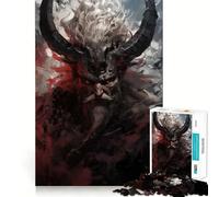 Norse Nordic Mythology Jigsaw Puzzles for Adults 1000 Pieces Brain Workout Toy Relaxing Fun Art Assembly (38x52cm)