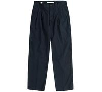 Norse Projects Benn Relaxed Typewriter Pleated Trousers - Dark Navy -