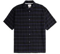 Norse Projects Ivan Relaxed Textured Check Short Sleeve Shirt - Dark N
