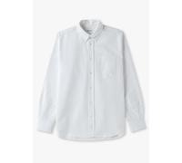 NORSE PROJECTS Mens Algot Relaxed Organic Oxford Monogram Shirt In White Mens Clothing Size: XL, Colour: White Fabric