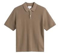Norse Projects Men's Anholt Cotton Crepe Polo Walnut Small