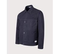 Norse Projects Mens Arresskov Compact Cotton Overshirt - Colour: 7004 Dark Navy - Size: Medium
