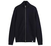 Norse Projects Men's Hagen Cotton Full Zip Knit Dark Navy