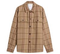 Norse Projects Men's Hjalmer Heavy Twill Check Overshirt Walnut