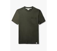 NORSE PROJECTS Mens Johannes Organic Pocket T-Shirt In Army Green Mens Clothing Size: XL, Colour: Green Fabric