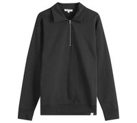 Norse Projects Men's Ketel Relaxed Logo Half Zip Sweatshirt Black