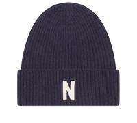 Norse Projects Men's N Logo Beanie Dark Navy