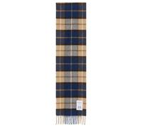 Norse Projects Men's Norse Moon Merino Lambswool Checked Scarf Estate Blue
