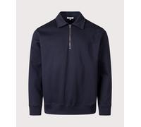 Norse Projects Mens Norse Standard Half Zip Sweatshirt - Colour: 7004 Dark Navy - Size: XL