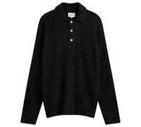 Norse Projects Men's Rasmus Brushed Knit Polo Black Medium