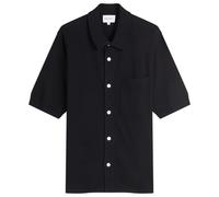 Norse Projects Men's Rollo Cotton Linen Short Sleeve Shirt Dark Navy