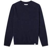 Norse Projects Men's Sigfred Lambswool Crew Knit Dark Navy