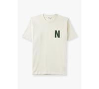 NORSE PROJECTS Mens Simon Large N T-Shirt In Ecru Mens Clothing Size: XL, Colour: White Fabric