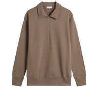 Norse Projects Men's Standard Half Zip Sweatshirt Walnut Small