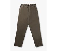 NORSE PROJECTS NPROJECTS Ezra Relaxed Stretch Twill Trousers Mens Clothing Size: XL, Colour: Green Fabric