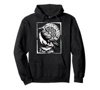 Norse Ravens Huginn and Muninn Celtic Knot Art Pullover Hoodie