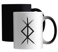 Norse Symbol for Protection, Nordic Viking Bind Rune Ceramic Magic Mug White
