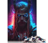 Norse Thunder God Puzzle Fun Premium Cardboard Jigsaw Puzzle for Adults Teen 1000pcs (75x50cm)