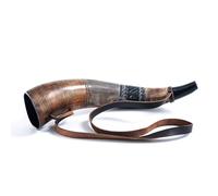 Norse Tradesman Viking War Horn - 45 cm Blow Battle Trumpet Crafted from Authentic Premium Ox-Horn - A Stirring Piece of History