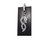 Norse Viking Dragon Bookmark in a Burlap Pouch