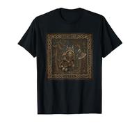 Norse Viking Raccoon Axe Warrior Forest Runes T-Shirt