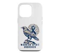 Norse Warrior Spirit Unbroken - Viking Raven Colon Cancer Case for iPhone 13 Pro
