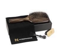 Norsewood 100% Boar Bristle Hair Brush Set, Detangler for Long, Short, Thick, Thin, Curly, Straight, or Wavy,Hairbrush for Enhancing Shine,Great for Men, Women, and Kids