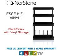 Norstone Esse HiFi Vinyl Stand - Black / Black