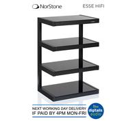 Norstone Esse HiFi 4 Shelf (Satin Black) Hi-Fi Rack
