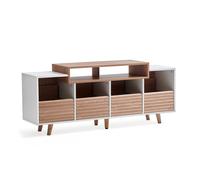 Norstone Oslo 1600 Vinyl Cabinet White/Clear Oak