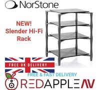 Norstone Slender HiFi AV Unit Rack Stand Matte Anthracite Grey FREE Delivery