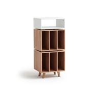 Norstone Stockholm 1100 Vinyl Cabinet White/Clear Oak