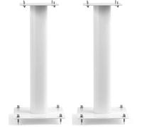Norstone Stylum Speaker Stands Stable Metal Holds up to 50 kg (Stylum 1 (50 cm), White (Matte)