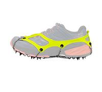 Nortec FAST Crampons Made in Italy for Fast Hiking and Trail Running Winter Running on Ice and Snow, Ultralight Micro Crampons with Case (Lemon,M)