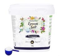 Nortembio 100% Pure Epsom Salt 1,3 kg Muscle Recovery, Relaxation, Bath Soak | Concentrated Source of Magnesium | No Additives, Ideal for Sensitive Skin + Free eBook