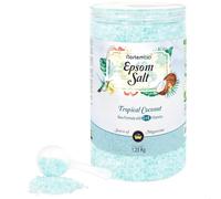 Nortembio Scented Epsom Salt 1,25 kg Magnesium Bath Salts with Vitamin C & E | Foot Soak, Home Spa, Muscle Relaxation & Wellness | Women & Men Choice of Fragrances + Free eBook (Tropical Coconu)