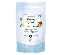 Nortembio Scented Epsom Salt 180 g Magnesium Bath Salts with Vitamin C & E | Foot Soak, Home Spa, Muscle Relaxation & Wellness | Women & Men Choice of Fragrances + Free eBook (Tropical Coconu)