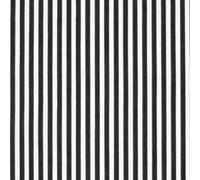 Nortex Mill Black & White 3mm Stripe Polycotton Fabric (Per Metre)