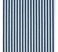 Nortex Mill Navy Blue & White 3mm Stripe Polycotton Fabric (Per Metre)