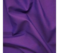 Nortex Mill Plain Dyed Poplin Quality Purple Polycotton Fabric (Per Metre)