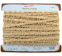 Nortexx Button Hole Looping - Beige 10mm Spacing
